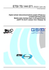 Standard ETSI TS 144071-V10.0.1 16.5.2011 preview