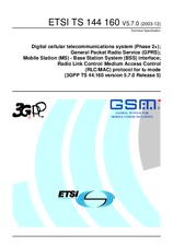 Standard ETSI TS 144160-V5.7.0 18.12.2003 preview