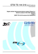 Standard ETSI TS 144318-V6.0.0 30.4.2005 preview