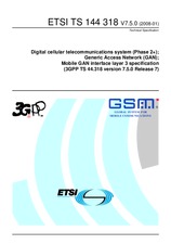 Standard ETSI TS 144318-V7.5.0 31.1.2008 preview