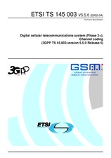 Standard ETSI TS 145003-V5.5.0 30.4.2002 preview