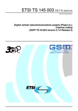 Standard ETSI TS 145003-V5.7.0 30.4.2003 preview