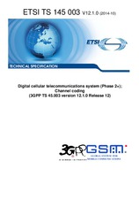 Standard ETSI TS 145003-V12.1.0 22.10.2014 preview