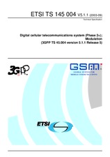 WITHDRAWN ETSI TS 145004-V5.1.0 30.6.2002 preview