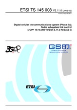 Standard ETSI TS 145008-V5.11.0 30.6.2003 preview