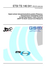 Standard ETSI TS 146041-V5.0.0 30.6.2002 preview