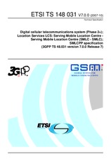 Standard ETSI TS 148031-V7.0.0 8.10.2007 preview