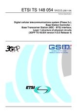 Standard ETSI TS 148054-V4.0.0 15.5.2001 preview