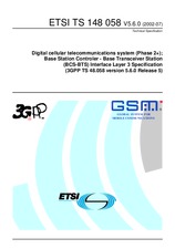Standard ETSI TS 148058-V5.6.0 30.7.2002 preview