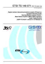 Standard ETSI TS 148071-V4.1.0 30.9.2001 preview