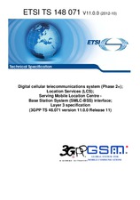 Standard ETSI TS 148071-V11.0.0 23.10.2012 preview