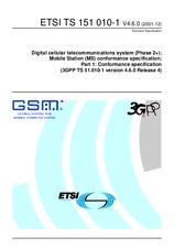 Standard ETSI TS 151010-1-V4.6.0 31.12.2001 preview