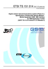 Standard ETSI TS 151014-V4.1.0 31.3.2003 preview