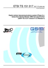 Standard ETSI TS 151017-V4.1.0 28.6.2005 preview