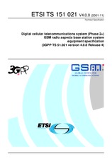 Standard ETSI TS 151021-V4.0.0 30.11.2001 preview