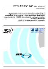 Standard ETSI TS 155205-V8.0.0 17.2.2009 preview