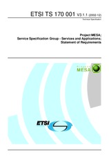 Standard ETSI TS 170001-V3.1.1 2.12.2002 preview