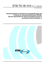 Standard ETSI TS 181010-V1.1.1 7.6.2005 preview