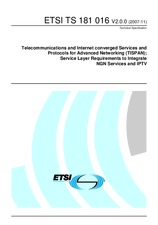 Standard ETSI TS 181016-V2.0.0 12.11.2007 preview