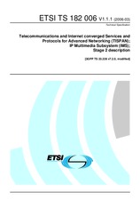 Standard ETSI TS 182006-V1.1.1 31.3.2006 preview