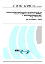 Standard ETSI TS 182006-V2.0.4 29.5.2008 preview