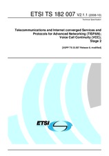 Standard ETSI TS 182007-V2.1.1 6.10.2008 preview