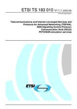 Standard ETSI TS 183010-V1.1.1 26.8.2005 preview