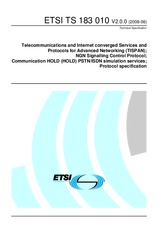 Standard ETSI TS 183010-V2.0.0 6.6.2008 preview