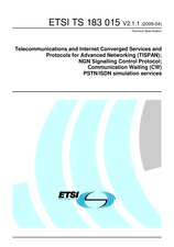 Standard ETSI TS 183015-V2.1.1 2.4.2009 preview