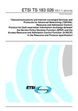 Standard ETSI TS 183026-V3.1.1 1.3.2010 preview