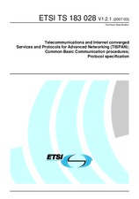 Standard ETSI TS 183028-V1.2.1 27.3.2007 preview