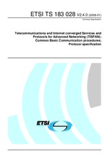 Standard ETSI TS 183028-V2.4.0 30.1.2008 preview