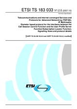Standard ETSI TS 183033-V1.2.0 30.10.2007 preview