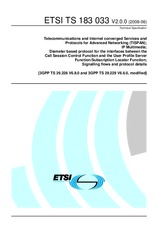 Standard ETSI TS 183033-V2.0.0 11.6.2008 preview