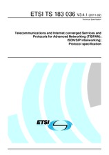 Standard ETSI TS 183036-V3.4.1 21.2.2011 preview