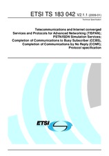 Standard ETSI TS 183042-V2.1.1 13.1.2009 preview