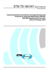 Standard ETSI TS 183047-V2.2.0 6.6.2008 preview