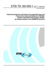 Standard ETSI TS 183059-1-V2.1.1 7.8.2009 preview