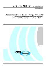 Preview ETSI TS 183064-V2.1.1 22.10.2008