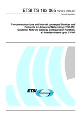 Standard ETSI TS 183065-V2.0.0 26.2.2008 preview