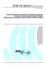 Standard ETSI TS 184011-V3.1.1 2.2.2011 preview