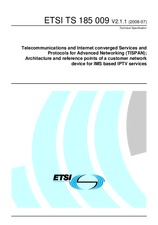 Standard ETSI TS 185009-V2.1.1 25.7.2008 preview
