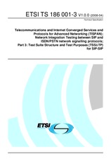 Standard ETSI TS 186001-3-V1.0.0 2.4.2008 preview