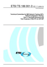 Standard ETSI TS 186001-3-V2.1.1 12.10.2009 preview