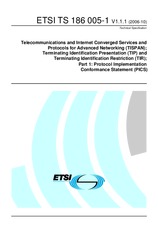 Standard ETSI TS 186005-1-V1.1.1 20.10.2006 preview