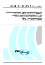 Standard ETSI TS 186005-1-V2.1.1 3.2.2009 preview