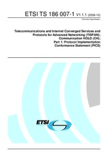 Preview ETSI TS 186007-1-V1.1.1 23.10.2006