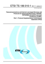 Standard ETSI TS 186010-1-V2.1.1 31.7.2009 preview