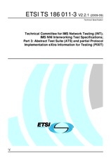 Standard ETSI TS 186011-3-V2.2.1 25.9.2009 preview