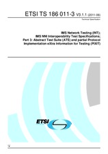 Standard ETSI TS 186011-3-V3.1.1 16.6.2011 preview